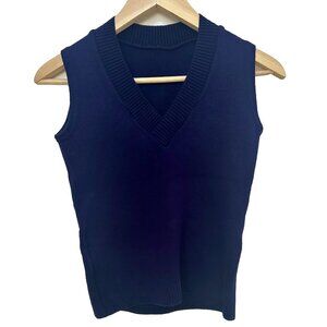 Navy Knit Vest